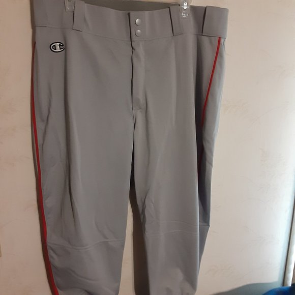 Champion Double Dry Grey Baseball/Softball Pants 13NC0372 Size XL - Picture 3 of 6